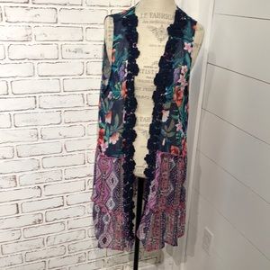 Belle Du Jour Top/Cover Floral Size 1X